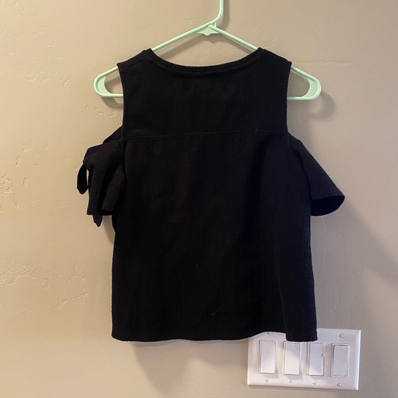 MADEWELL black shirt with exposed shoulders - Picture 4 of 4